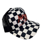 Checkered Flag Snap Back with Original 316 Main Street Logo
