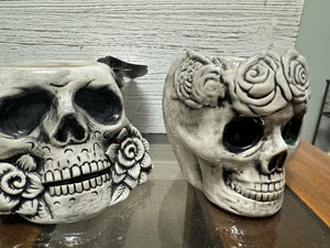 Set of four (4) collectible skull coffee mugs