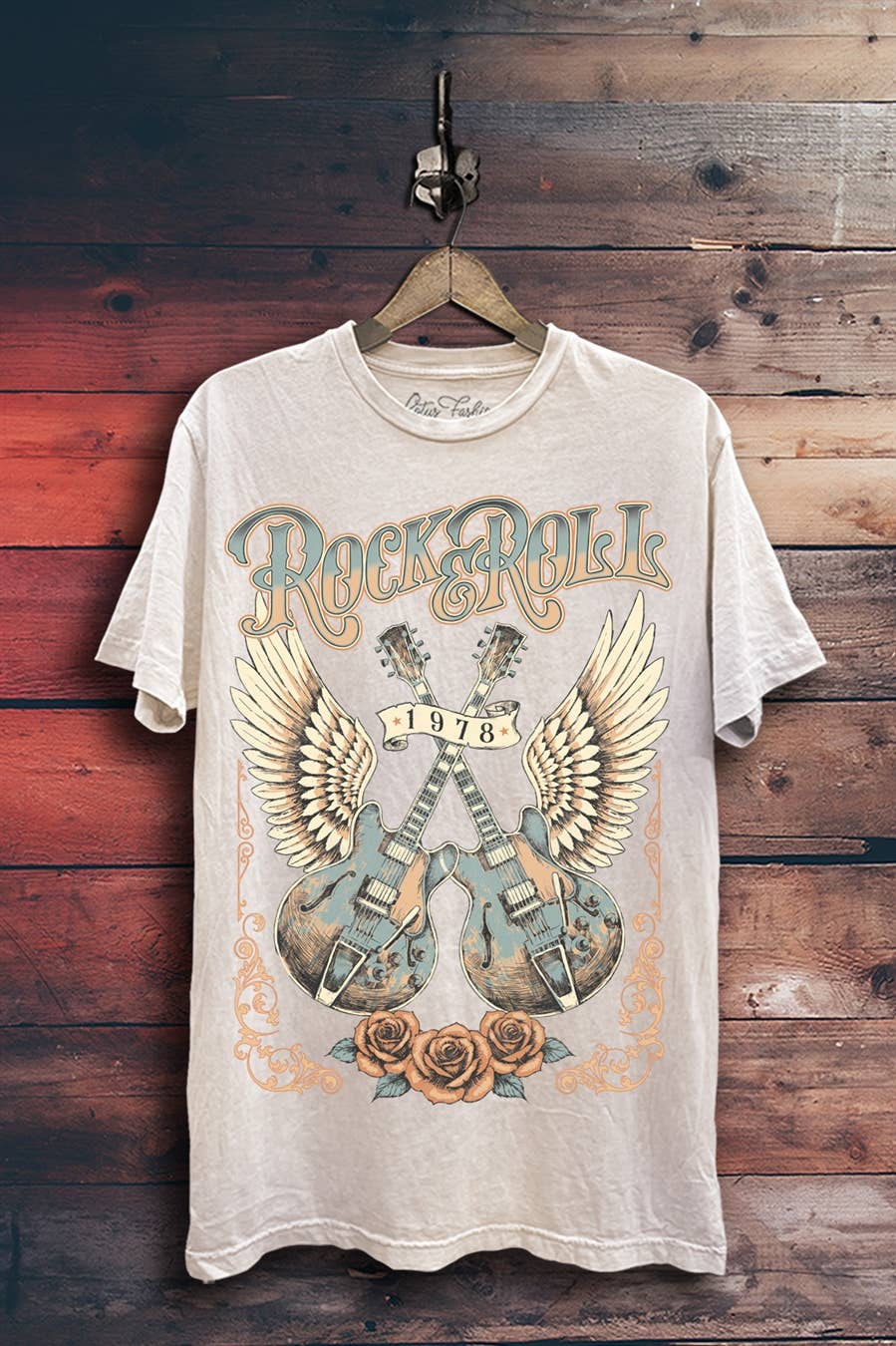 Rock & Roll Guitars Graphic Top