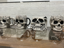 Load image into Gallery viewer, Set of four (4) collectible skull coffee mugs