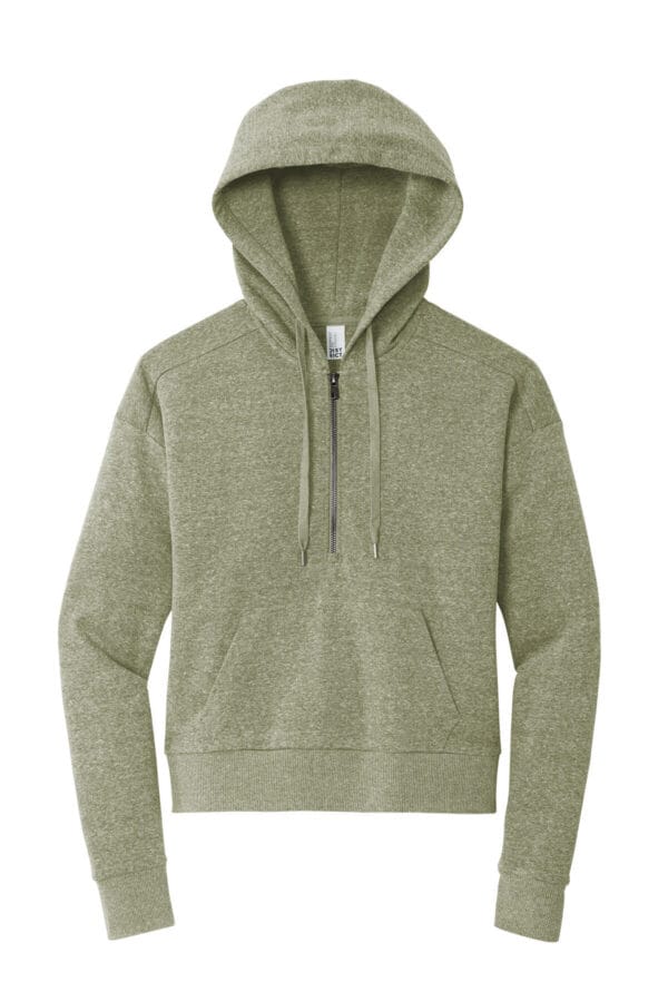 Unisex Fleece 1/2 Zip Hoodie Pullover