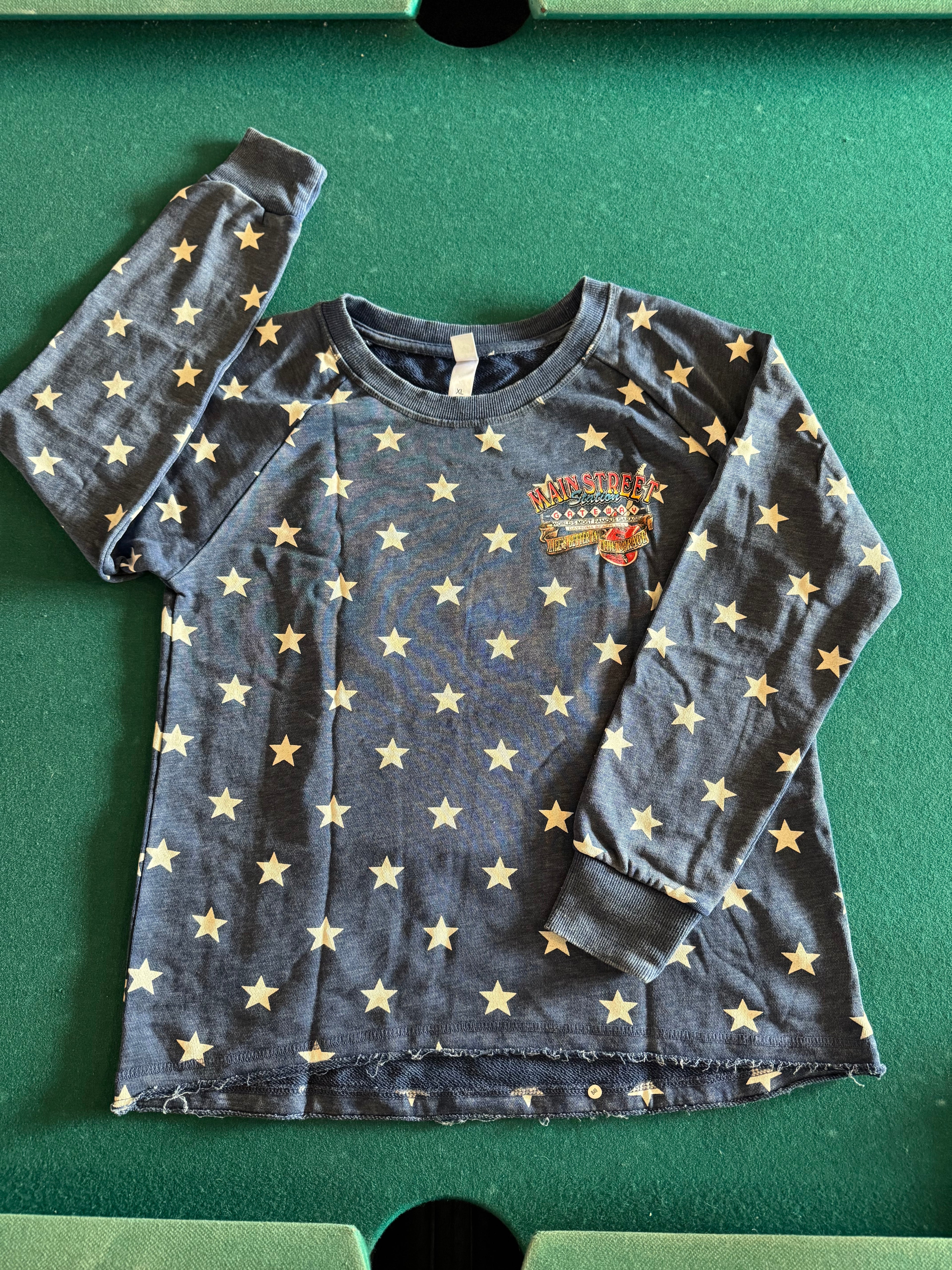 MSS Long Sleeve Main Street Gateway Star Spangled Crewneck