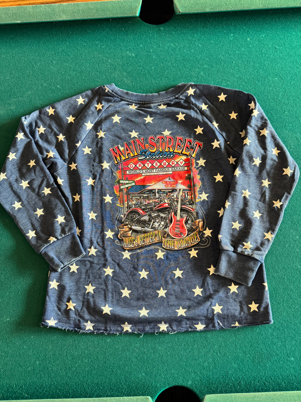 MSS Long Sleeve Main Street Gateway Star Spangled Crewneck