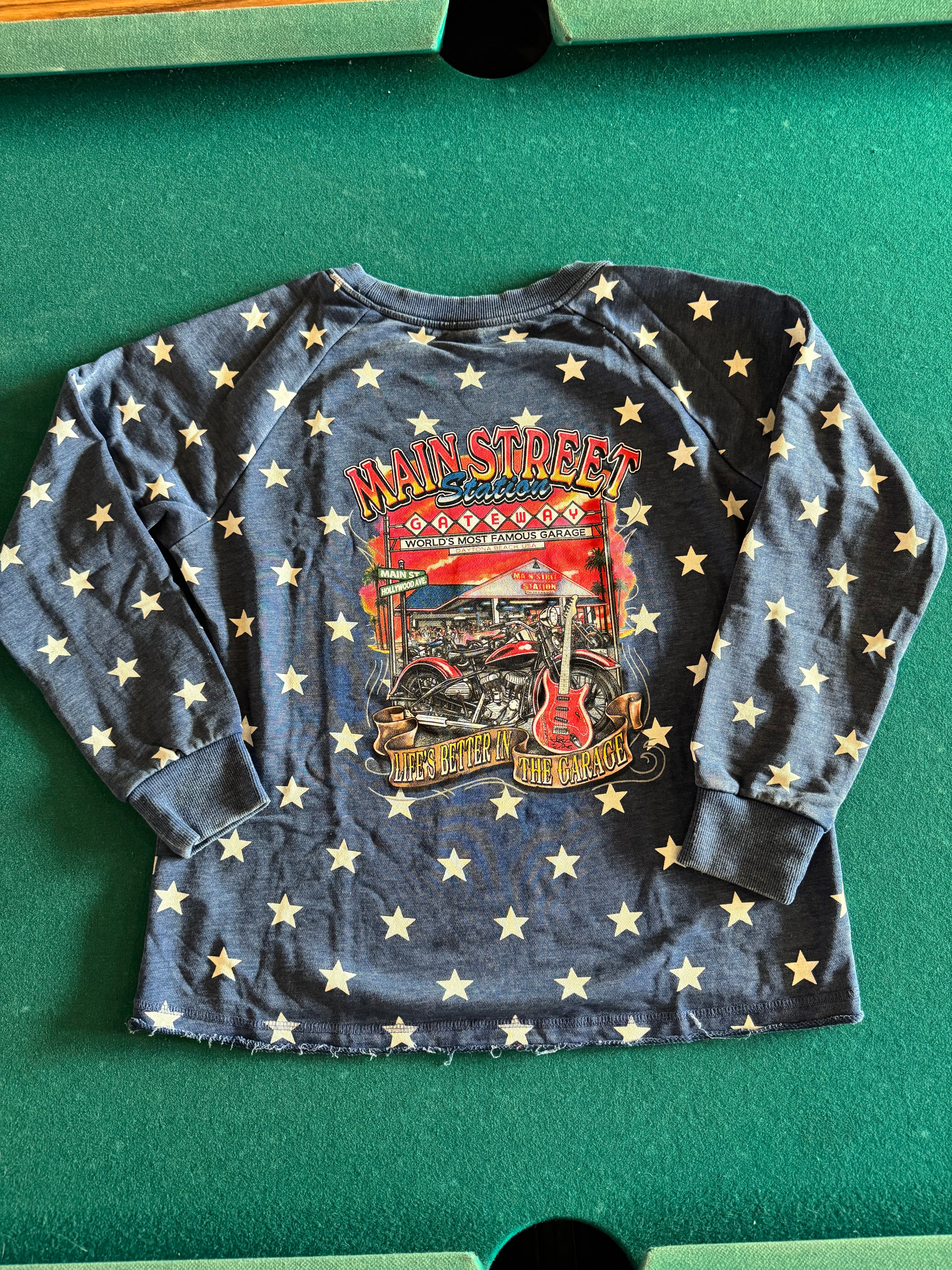 MSS Long Sleeve Main Street Gateway Star Spangled Crewneck