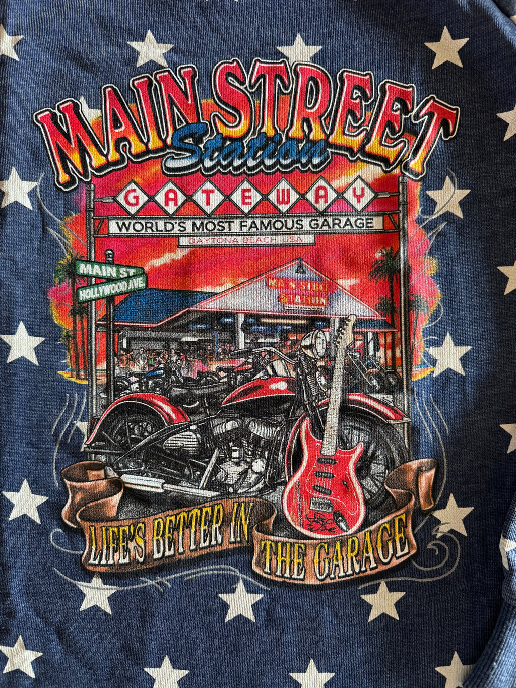 MSS Long Sleeve Main Street Gateway Star Spangled Crewneck