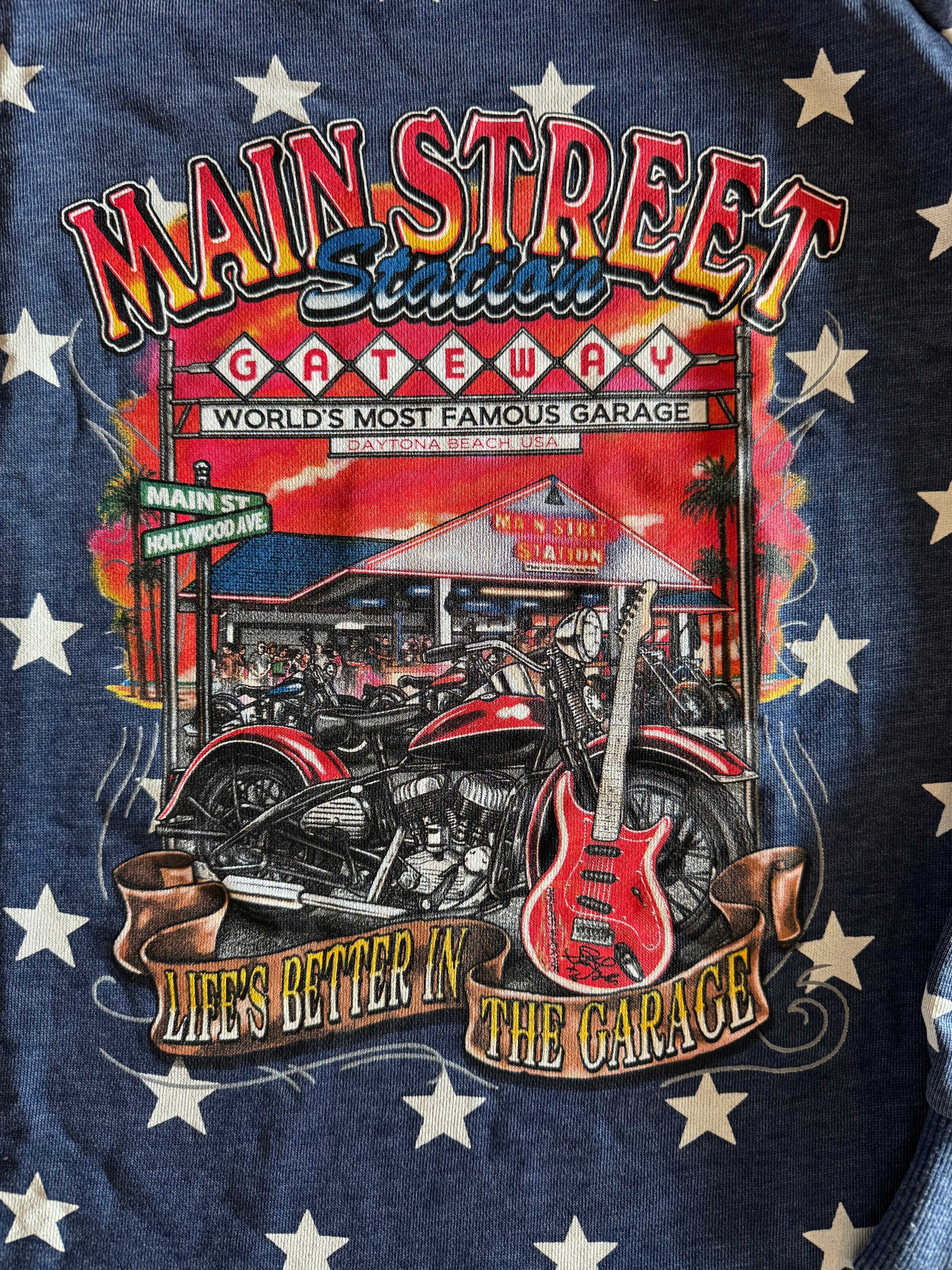 MSS Long Sleeve Main Street Gateway Star Spangled Crewneck