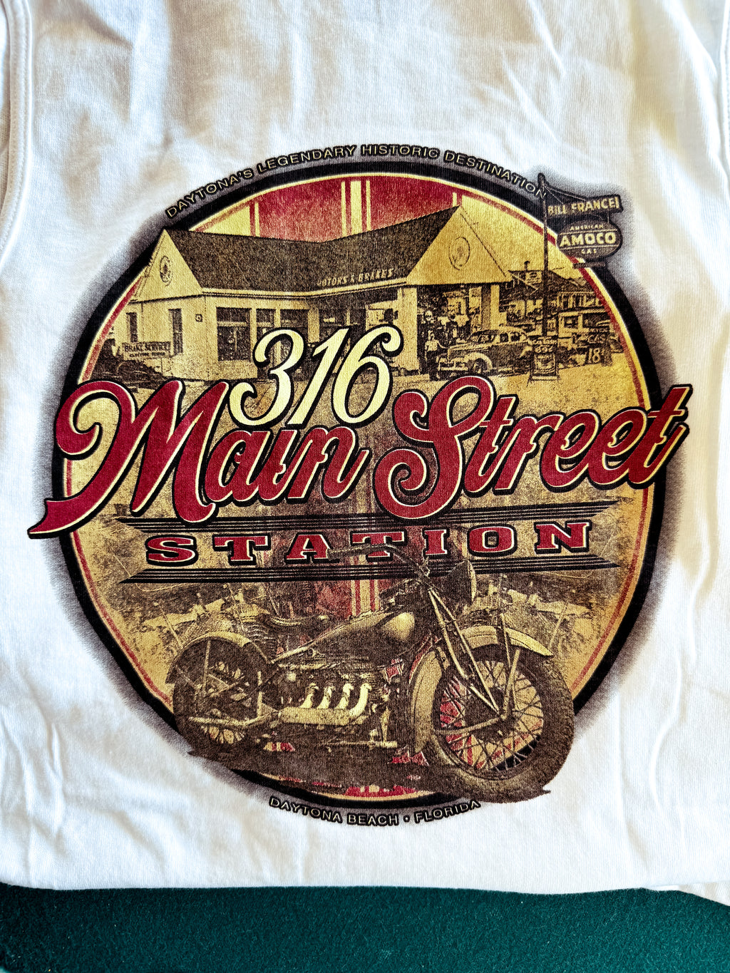 Vintage 316 Main Street Garage with Motorcycle Tank