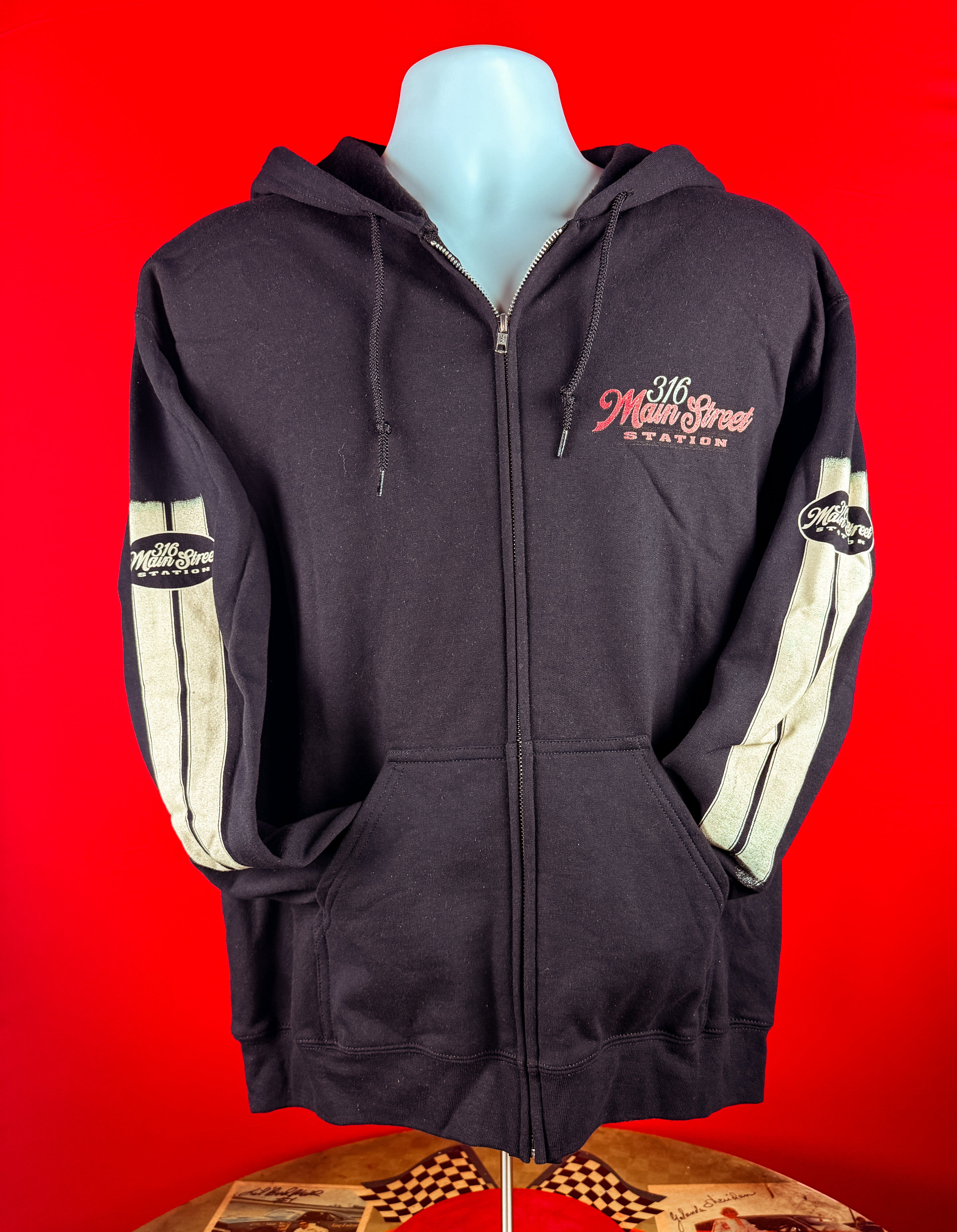Vintage Racing Full-Zip Hoodie