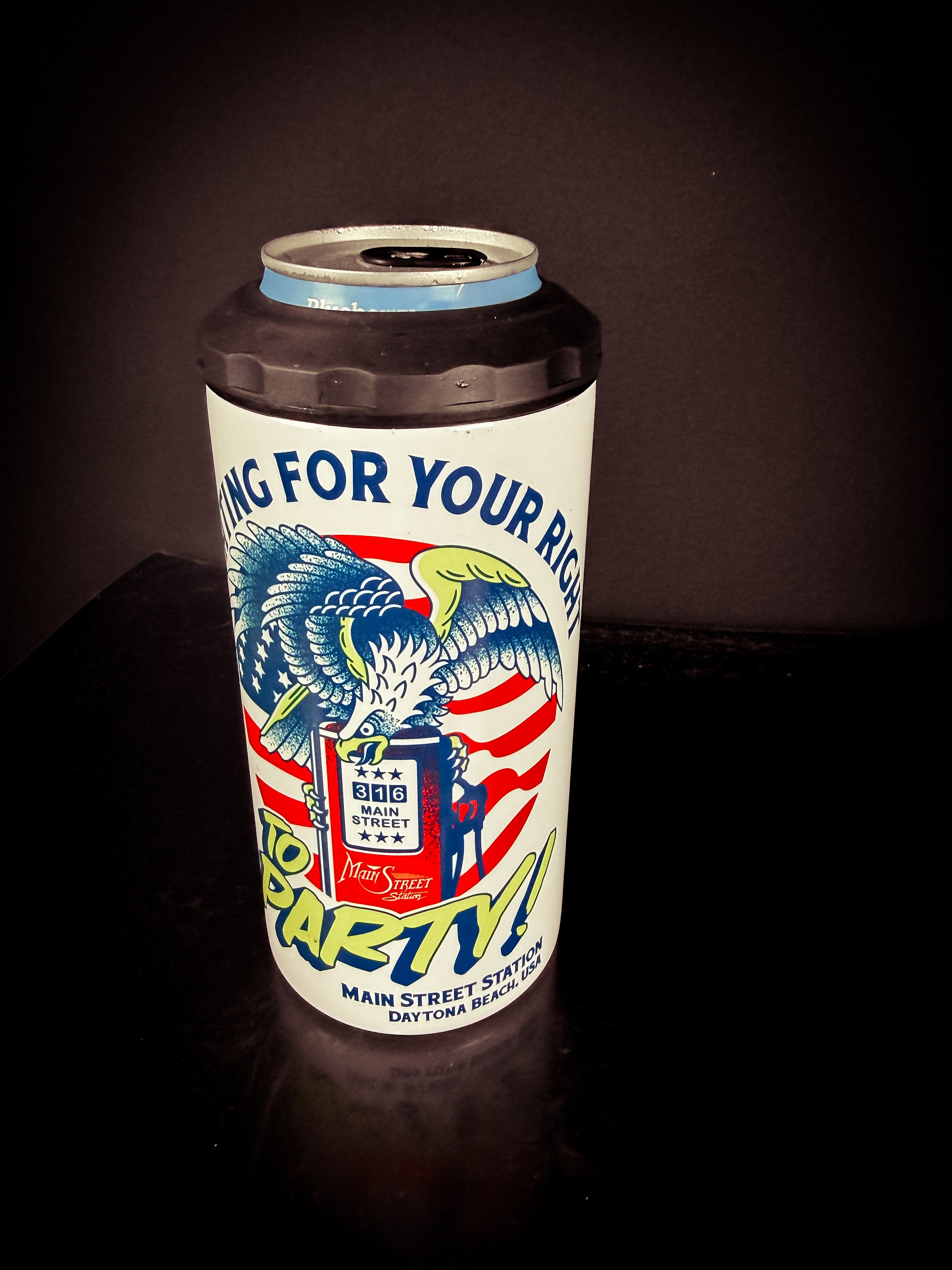 Main Street Station Patriotic Can Holder