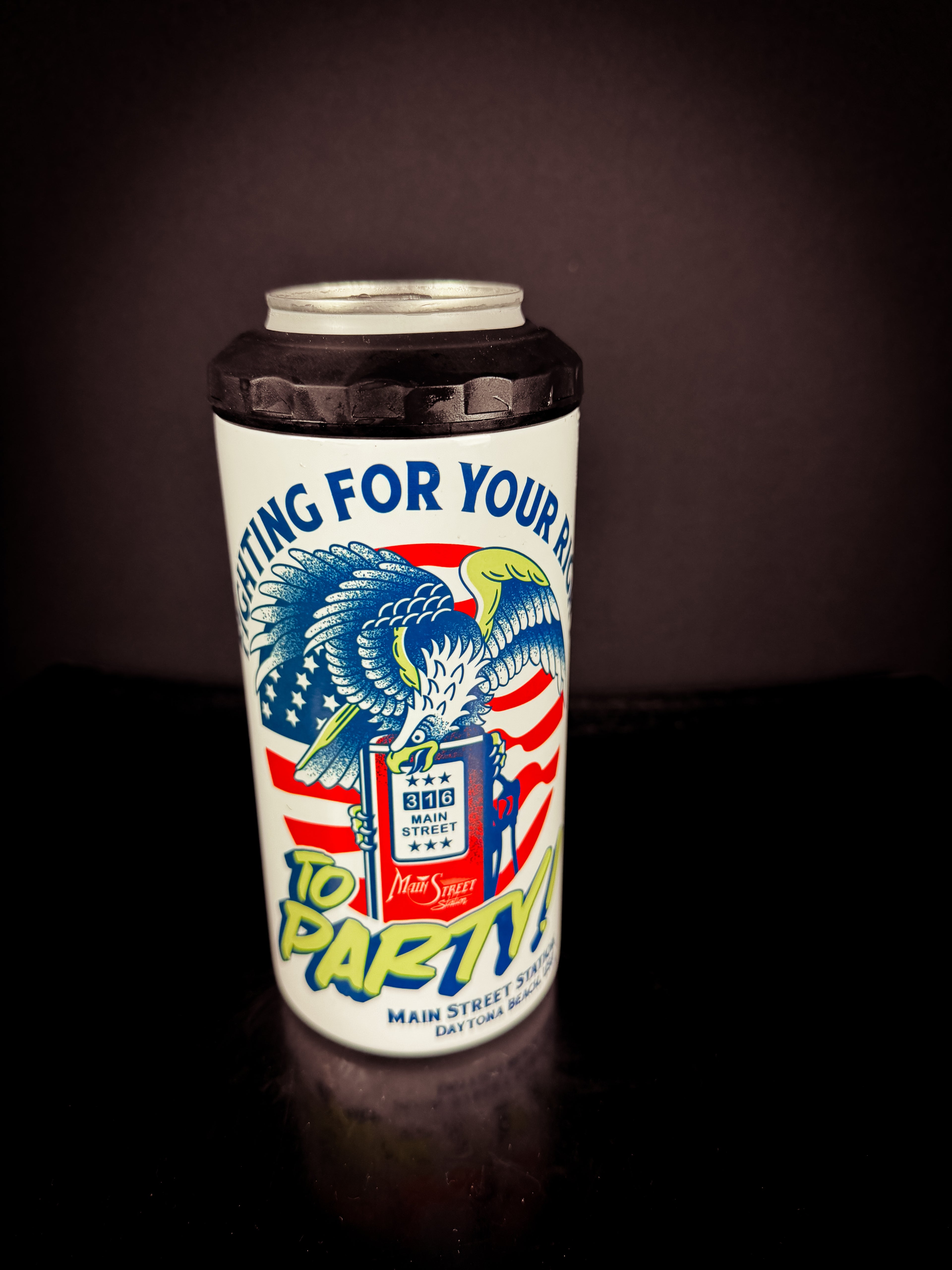 Main Street Station Patriotic Can Holder