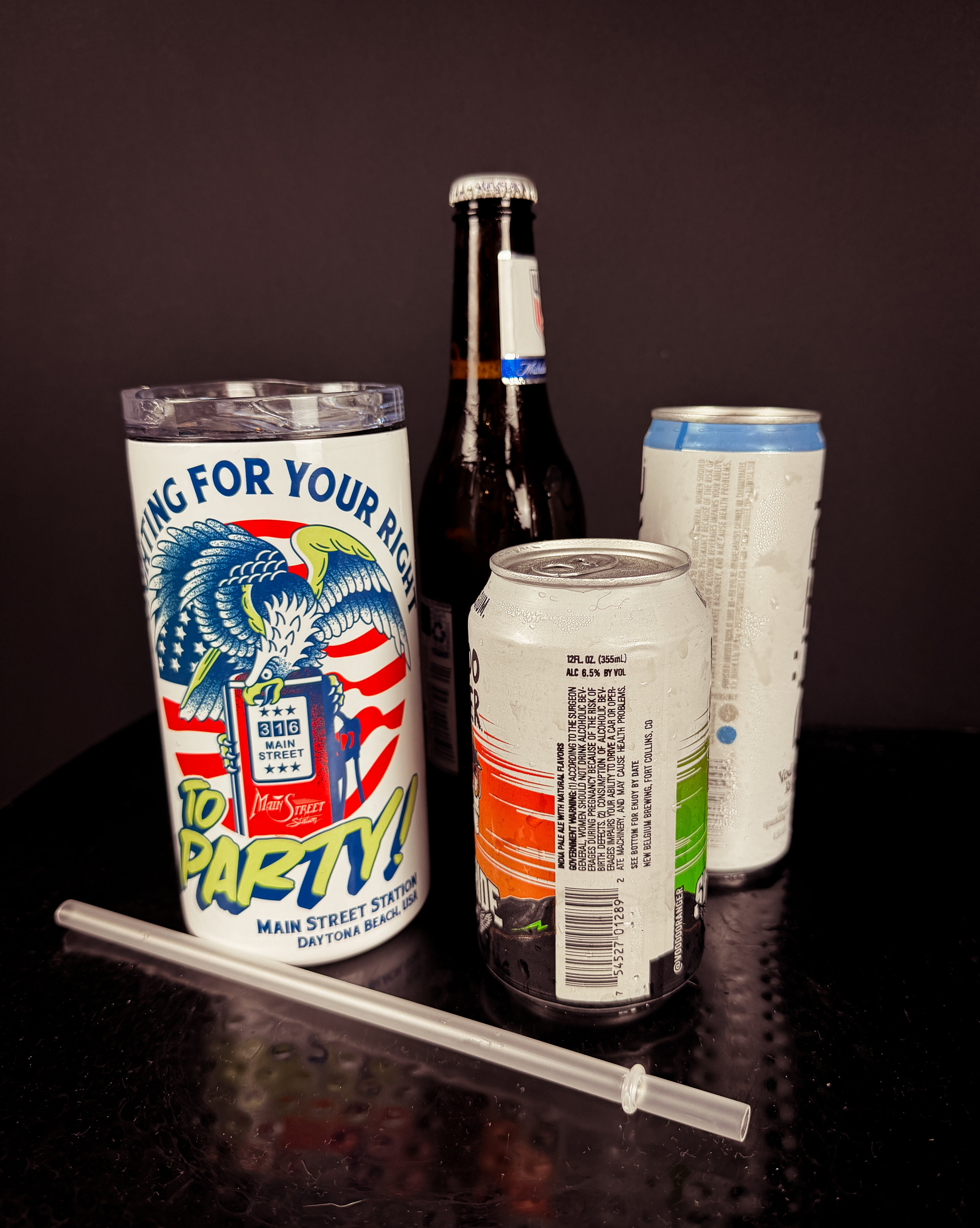Main Street Station Patriotic Can Holder