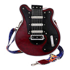 Electronic Guitar Shaped Crossbody Bag