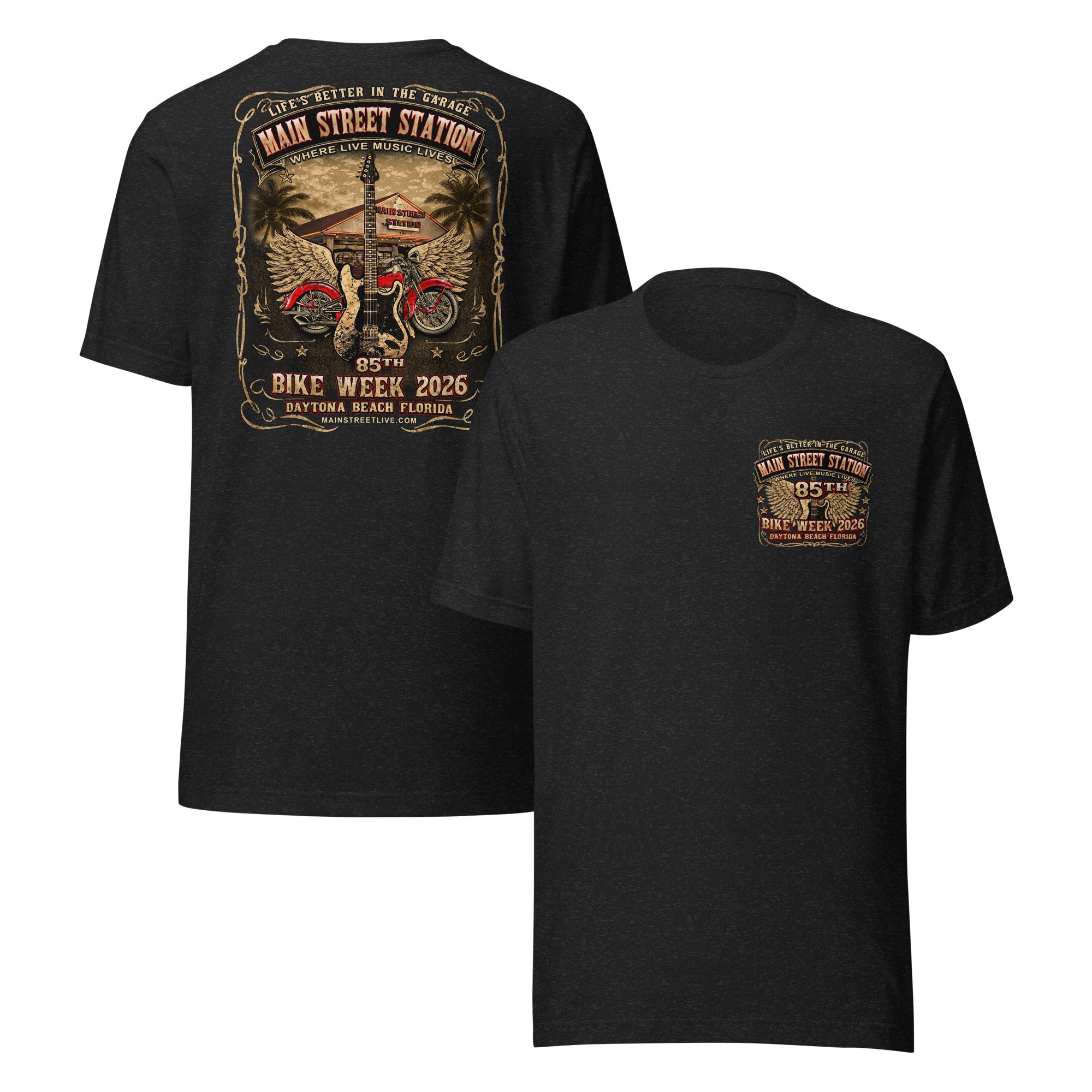 85th Bike Week at Main Street Station 2026 Official T-Shirt (2026