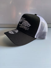 Load image into Gallery viewer, Black/White Snap Back Hat