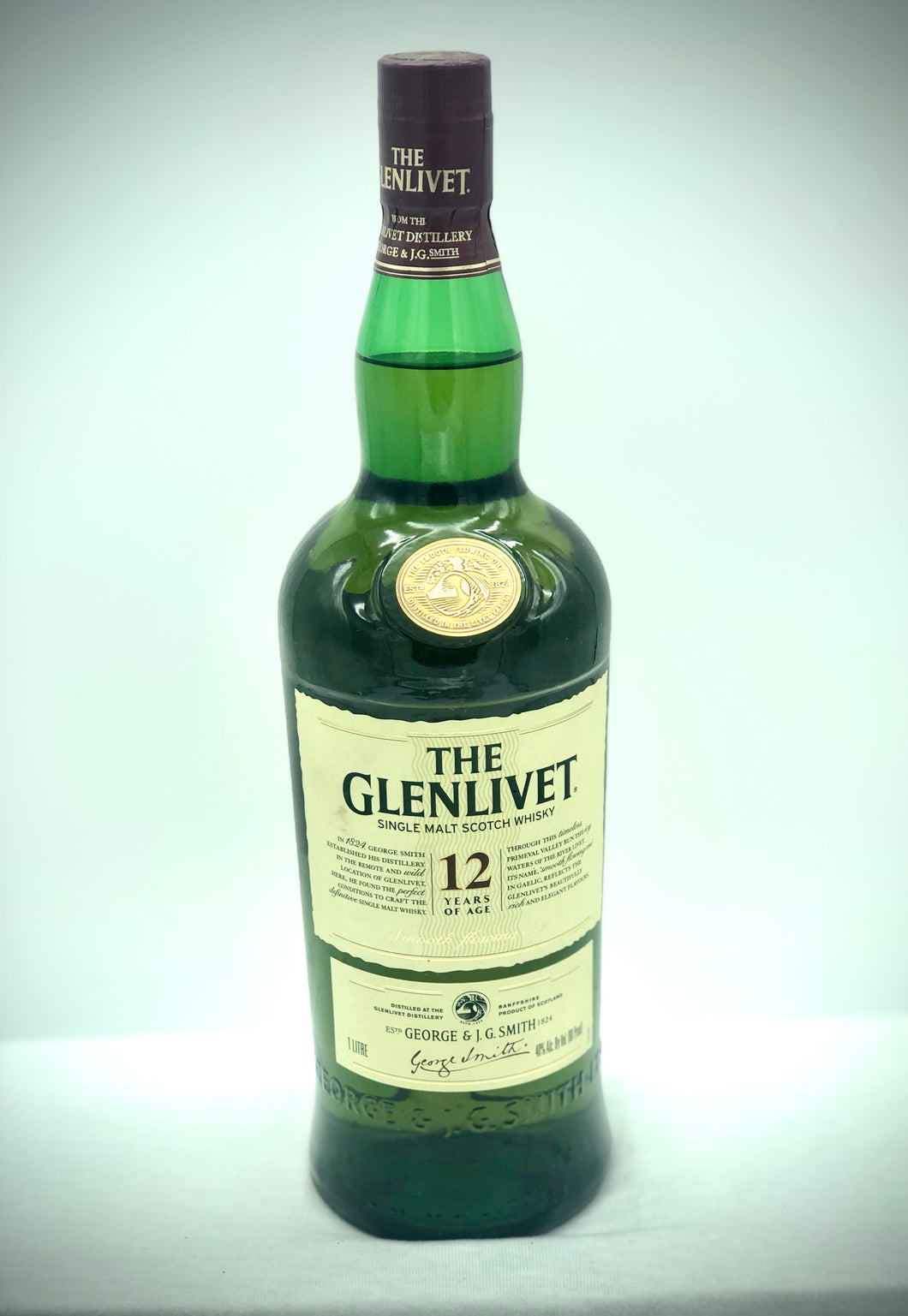 Select Liquor | Glenlivet 12 year 1 liter Bottle